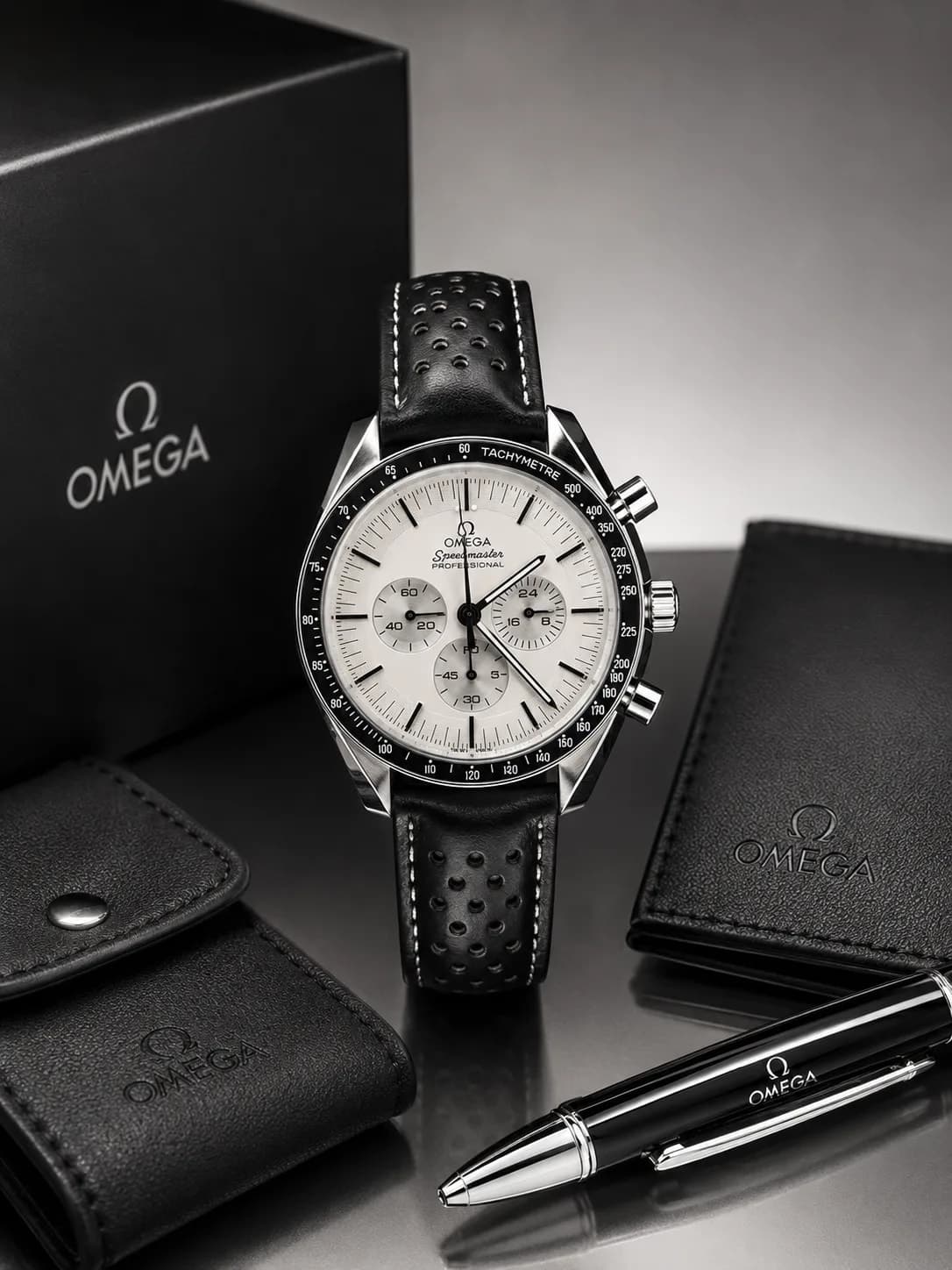 Omega Speedmaster Professional Chronograph with Leather Strap — image 1